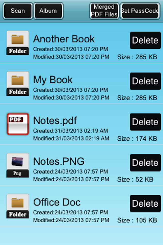 Scanner Pro iPhone Application File Scanner Pro Scan multipage